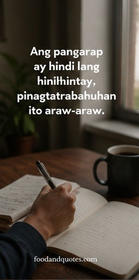 Food & Quotes inspiration graphic