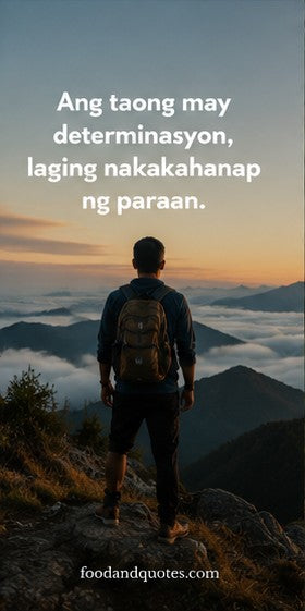 Food & Quotes inspiration graphic