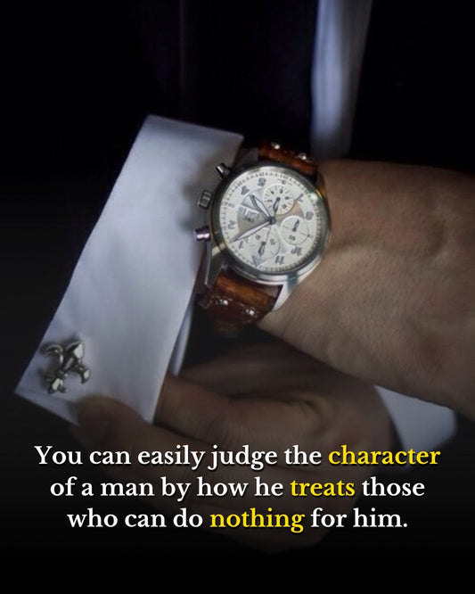 How You Treat Those Who Can Do Nothing for You