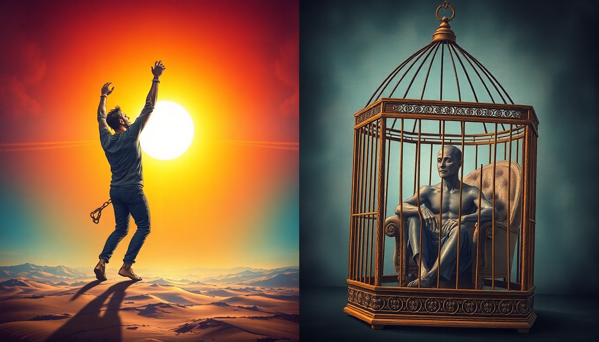 Risky Freedom vs Comfortable Slavery: The Real Currency of Life
