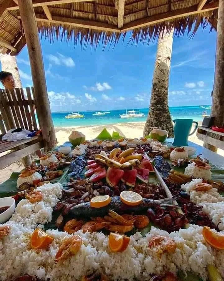 A table by the sea